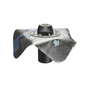 Кровельная вертикальная воронка под рубероид – ∅110, длина Н=100 мм (для битумной кровли)